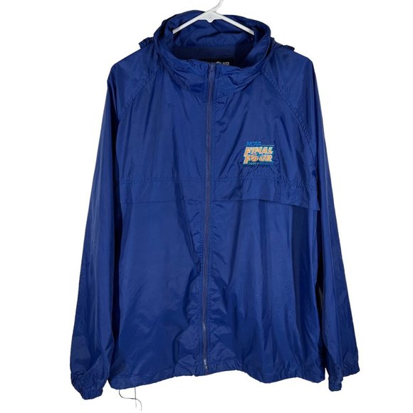 Vintage NCAA Final Four 2002 Atlanta Hooded Full Zip Windbreaker Men XL - Picture 1 of 13